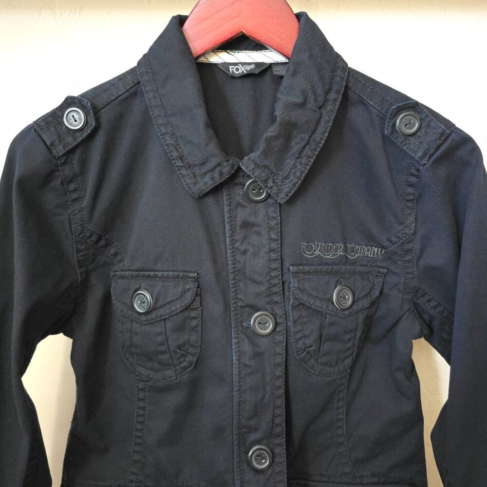 Fox Riders Company Black Utility Streetwear Jacket Medium - Picture 6 of 15